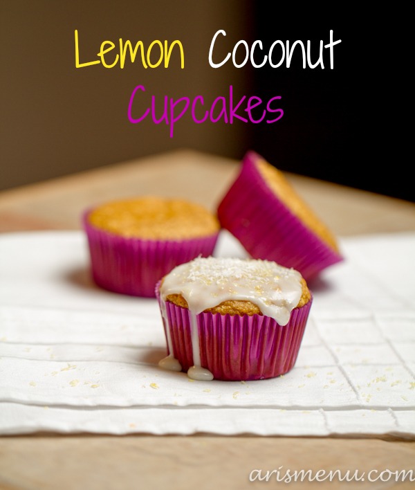 Lemon Coconut Cupcakes #vegan
