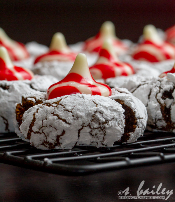 Peppermint Blossom Crinkle Cookies