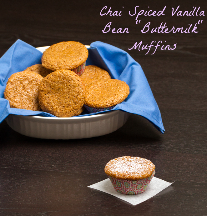 Chai Spiced Vanilla Bean "Buttermilk" Muffins #vegan