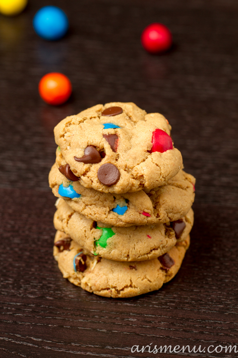Pretzel M&M Peanut Butter Cookies