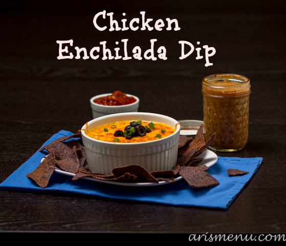 Chicken Enchilada Dip #glutenfree via arismenu.com