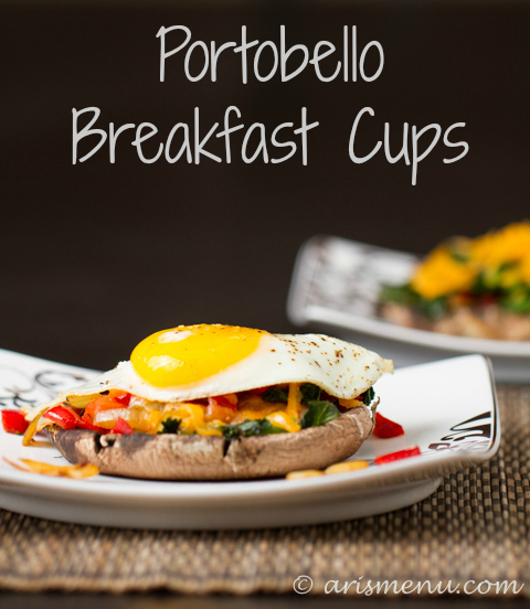 Portobello Breakfast Cups #glutenfree via arismenu.com