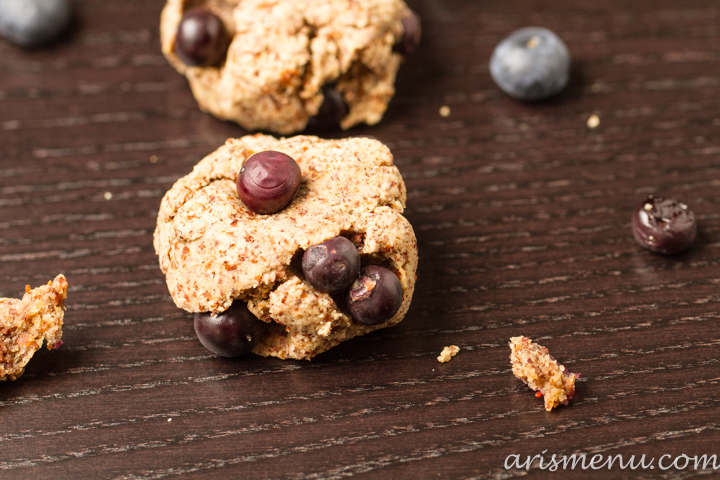 Blueberry Almond Meal Cookies #vegan #glutenfree