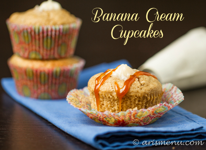 Banana Cream Cupcakes