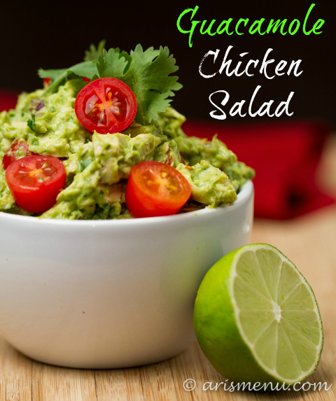 Guacamole Chicken Salad #glutenfree #dairyfree