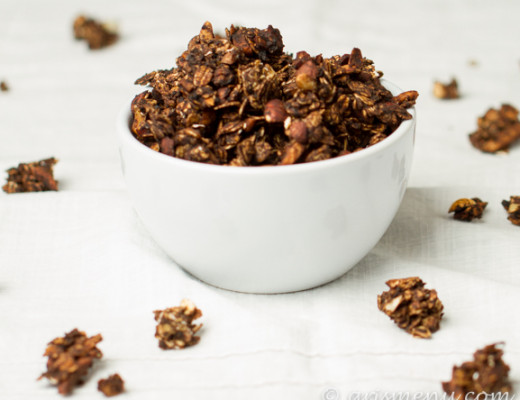 "Nutella" Granola #vegan #glutenfree via arismenu.com