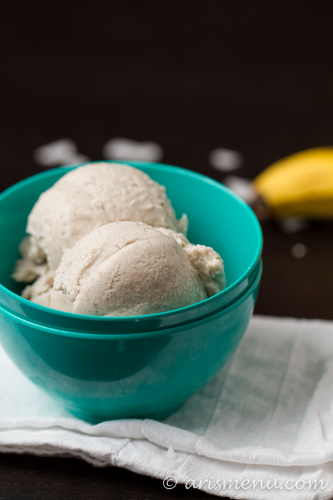 3 Ingredient Roasted Banana Coconut Milk Ice Cream
