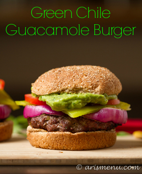 Green Chile Guacamole Burger