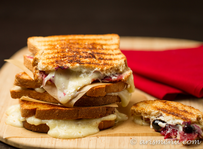 Red, White & Blue Grilled Cheese