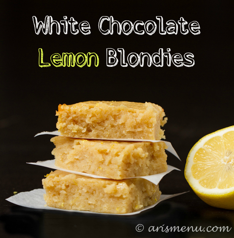 White Chocolate Lemon Blondies