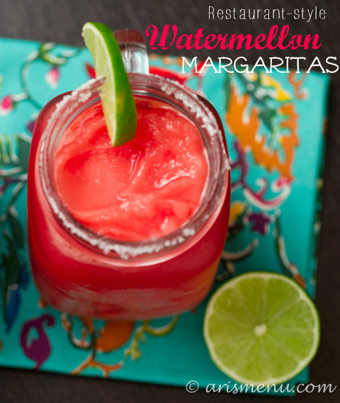 Drink & Dish: Restaurant-style Watermelon Margarita