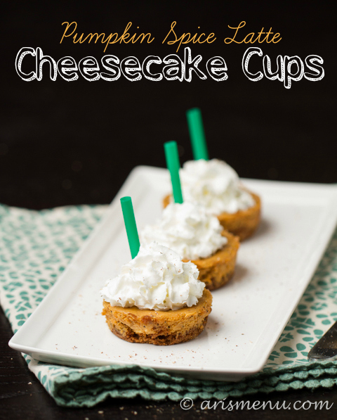 Pumpkin Spice Latte Cheesecake Cups #glutenfree