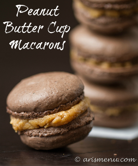 Peanut Butter Cup Macarons #glutenfree