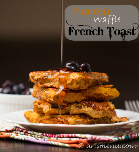 Pumpkin Waffle French Toast #glutenfree