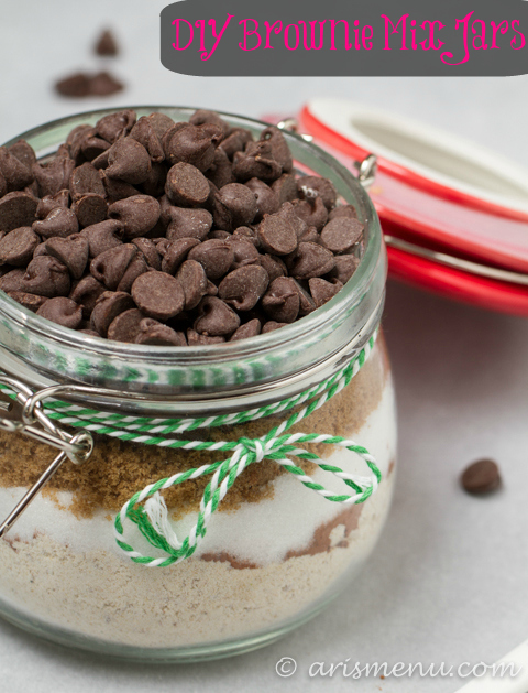 DIY Brownie Mix Jars #glutenfree
