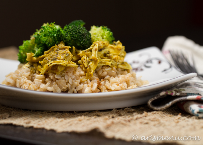Easy Crockpot Curry Chicken #glutenfree