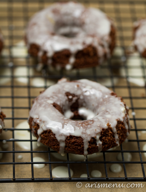 Chocolate Donuts with Orange Glaze {gluten-free}