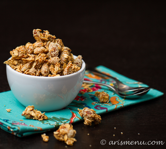Honey Sesame Granola -- Sweet, crunchy, healthy and wholesome