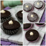 Cafe Au Lait Cupcakes: Ultra soft espresso cupcakes with a to die for cream filling