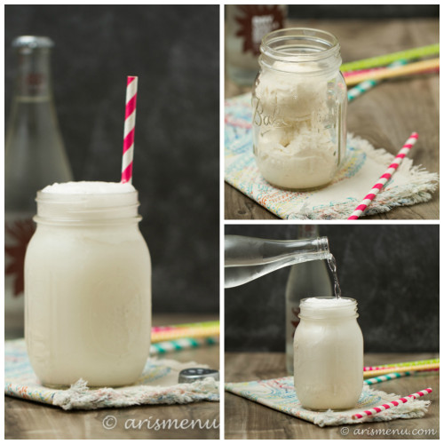 Vanilla Bean Float: Ridiculously easy simple--like a root beer float's healthier cousin!