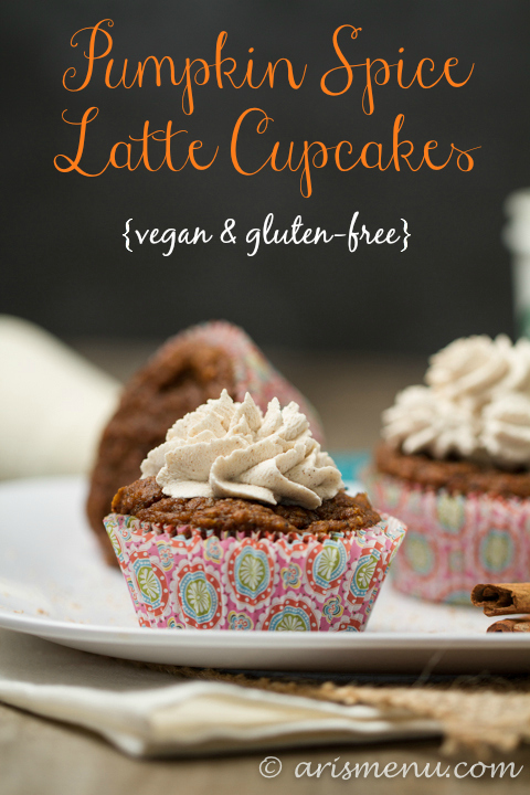 Pumpkin Spice Latte Cupcakes: Vegan, gluten-free and lightened up but with ALL of the flavor!