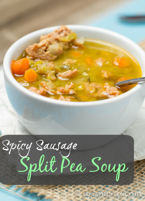 Spicy Sausage Split Pea Soup