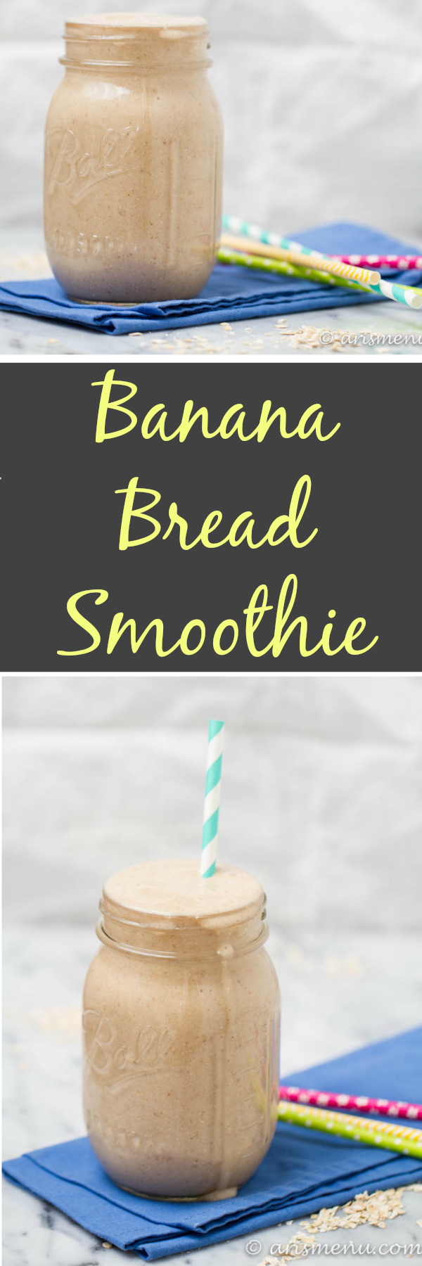 Rich and creamy banana bread smoothie