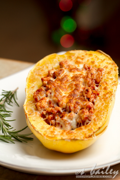 Spaghetti Squash Boats: All the flavor of hearty, comforting spaghetti and meat sauce, in a healthy, low-carb option.