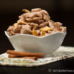 Apple Cinnamon Puppy Chow: Easy, sweet, cinnamon-y puppy chow is the perfect, addicting fall treat!