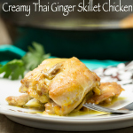 Creamy Thai Ginger Skillet Chicken: You will love all of the bold flavor this one skillet dish brings!
