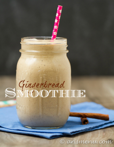Gingerbread Smoothie: A healthy. protein-packed way to get your gingerbread fix!